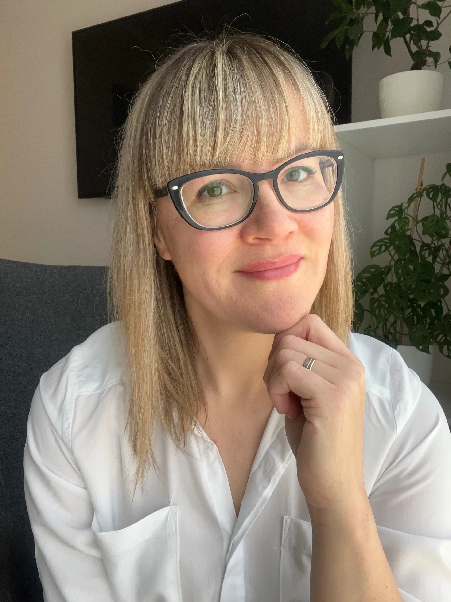 Paulina Kalinowska prywatnie w swoim salonie